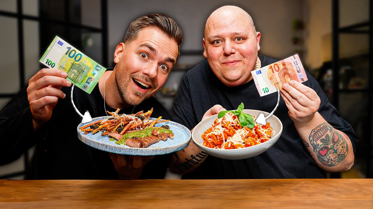 10€ vs 100€ KOCHEN mit @BerndZehner 👨🏻‍🍳🔥