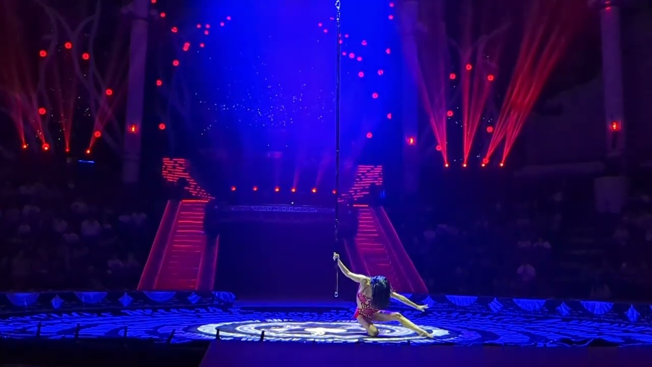 Aerial pole at Circus Nikulin, Festival 