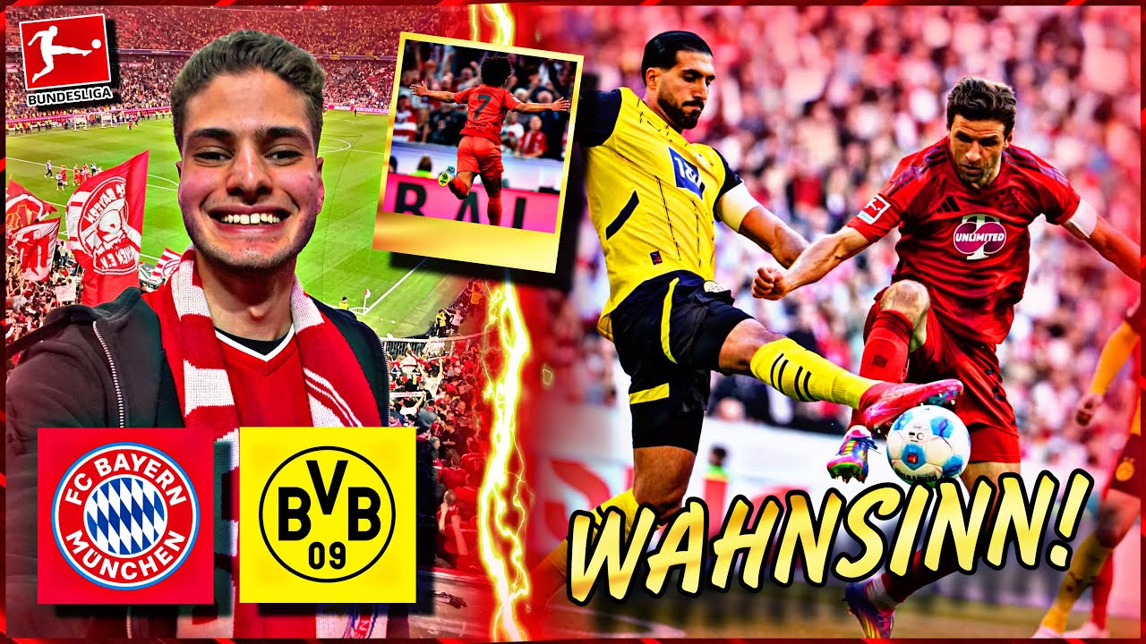 SPEKTAKEL 🔥 BVB UNVERDIENT & FCB INEFFIZIENT 🤯 | FC Bayern vs Borussia Dortmund - Stadionvlog | MIDO