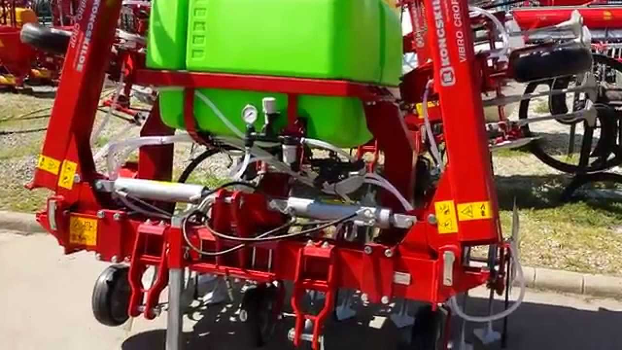 Kongskilde VibroCrop VCOF-5-647 sorközművelő kultivátor + Sorpermetező adapter