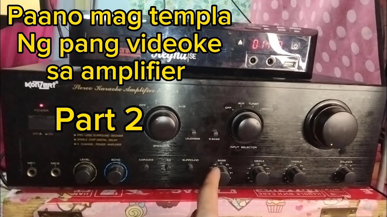paano mag templa Ng pang videoke sa amplifier part 2 with DVD and TV #ershielvlogs,