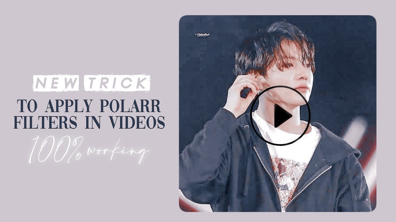 New trick | how to use polarr filters on videos | hridyak.