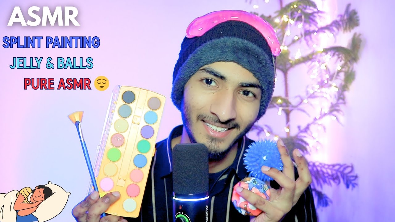 ASMR Spit Painting 🎨 | Deep Relaxing Paint Sounds
