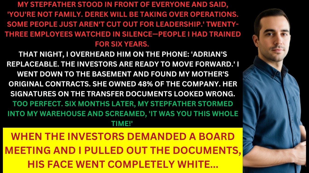 My Stepfather Refused to Teach Me the Family Business—Then I Launched It Without Him Knowing…