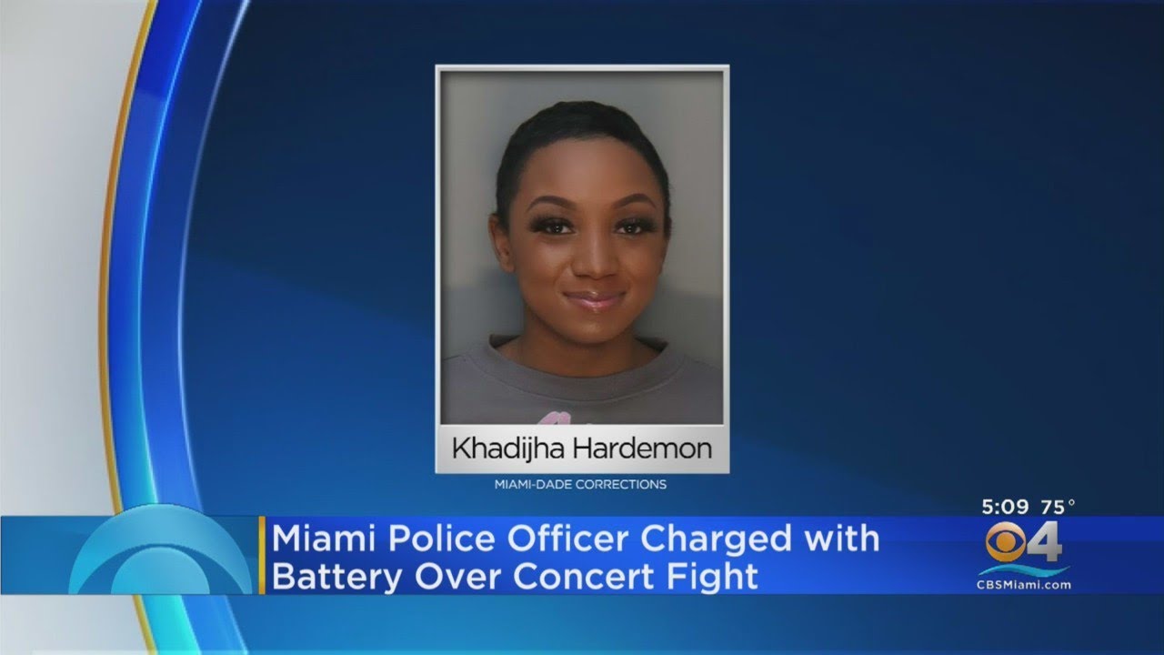 Miami Police Officer Khadijha Hardemon Charged With Battery