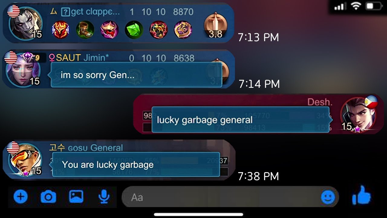 How did the match make them trash talking each other?  | Mobile Legends Bruno