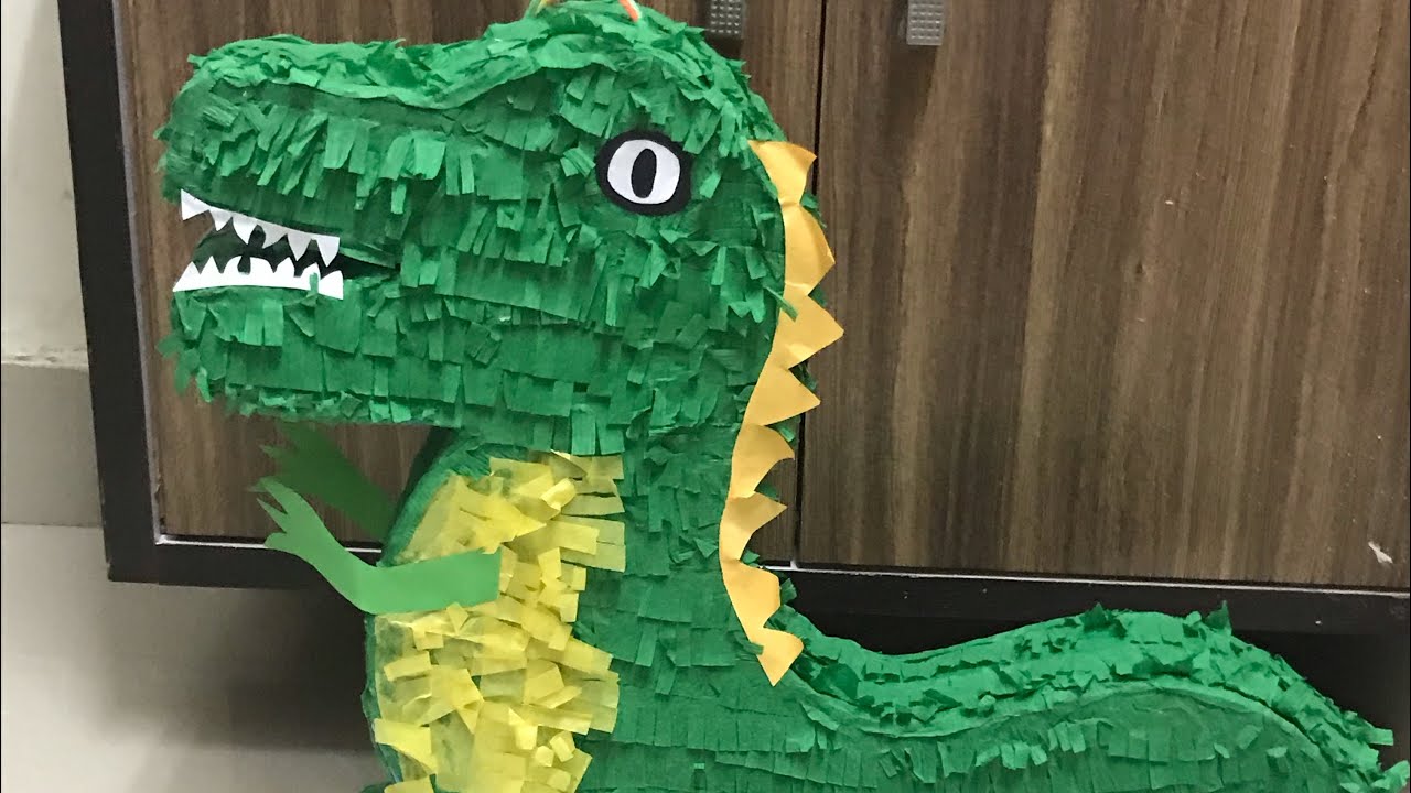 How to make a Dinosaur 🦕 Pinata at home|#DIY Dinosaur  pinata|Dinosaur birthday for boys #diypinata