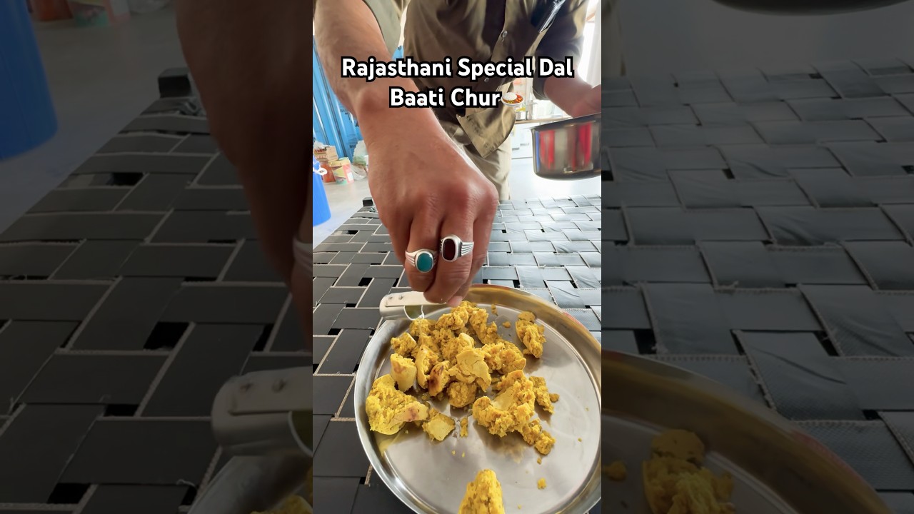 Rajasthani Special Dal Baati Churma 😍Desi taste with Vaghya | Pure Rajasthan vibes 🐾