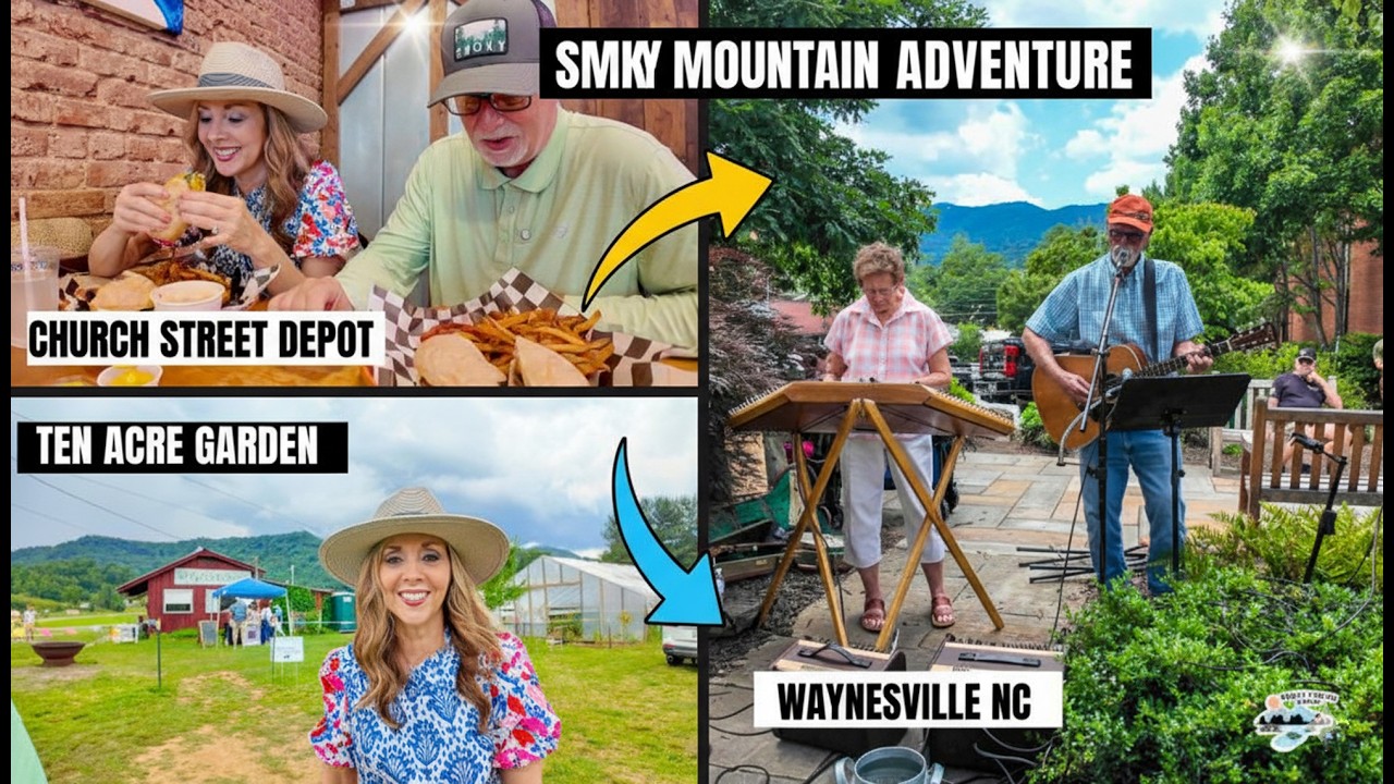 🌱 Ten Acre Garden & Burgers at Church Street Depot | Waynesville, NC Day Out