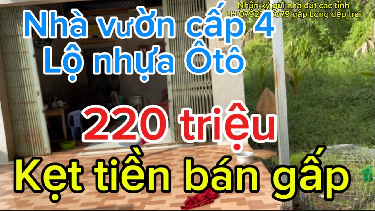 Nhà vườn cấp 4 ngợp gia rẻ 220 triệu