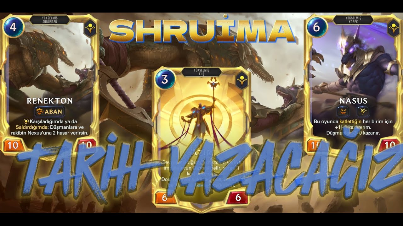 NASUS AZİR RENEKTON DESTESİ l MONO SHURİMA l Legends of Runeterra l Warmage Voljin l LOR 🎮