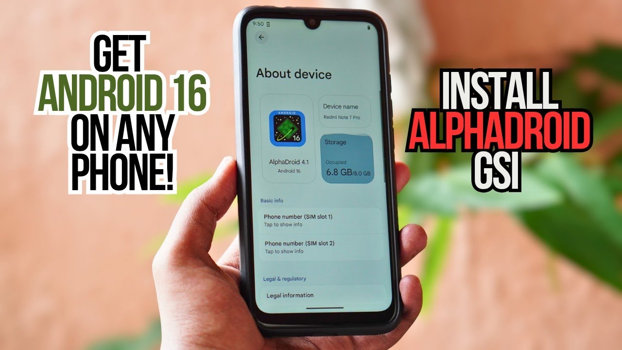 🔥 How to Install AlphaDroid Android 16 on Any Phone (No Root!) | GSI DSU