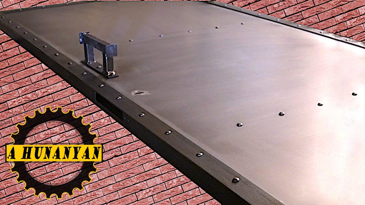 DIY Reinforced Industrial Steel Door with Rivets || Making Steel Door || Hunanyan