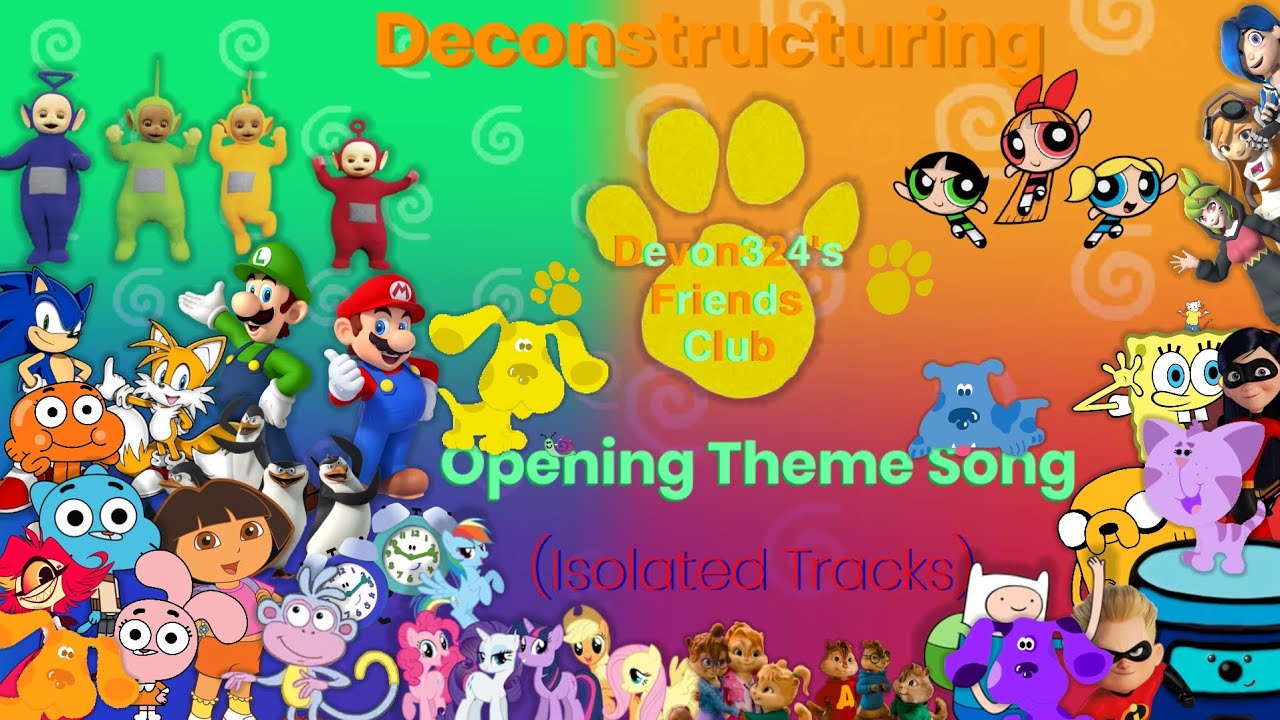 Deconstructuring Devon324's Friends Club: Opening Main Theme Music (Isolated Tracks)
