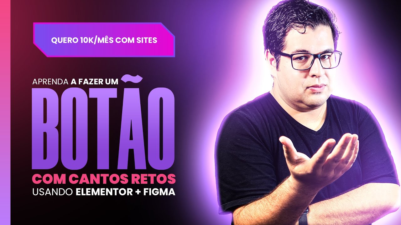 Como fazer um BOTÃO ANIMADO COM CANTOS RETOS usando o ELEMENTOR + FIGMA [SVG]