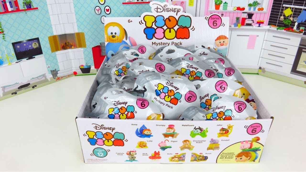 Распаковка Tsum Tsum Mystery Pack S6 Полная коробка