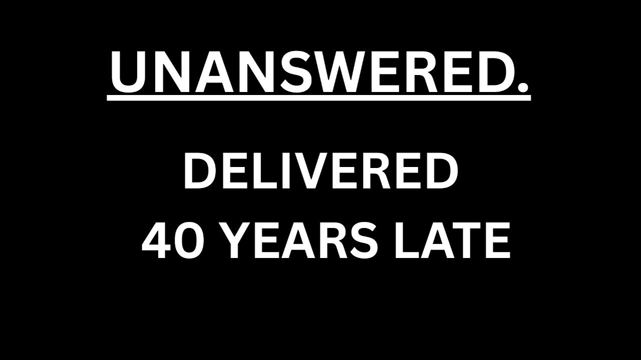 The Letter That Took 40 Years to Arrive | An Unanswered Mystery