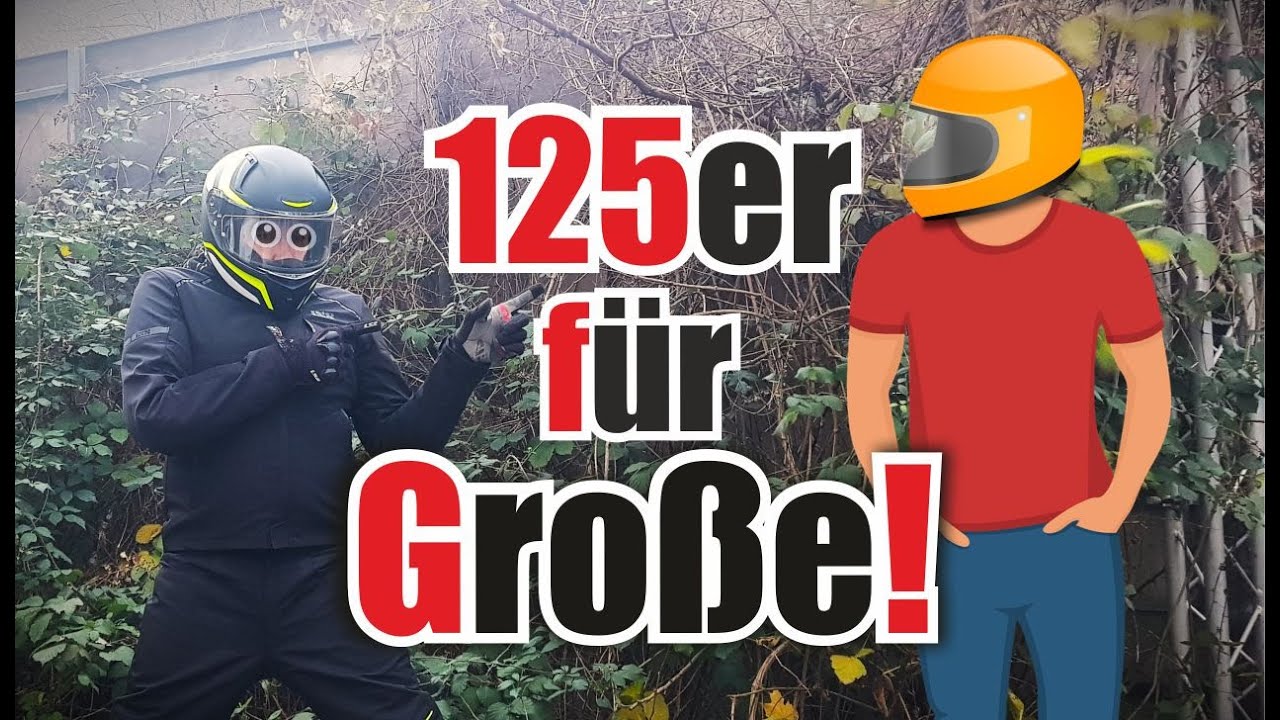 Diese 125 Kubik/A1 Bikes passen f&uuml;r gro&szlig;e Leute.