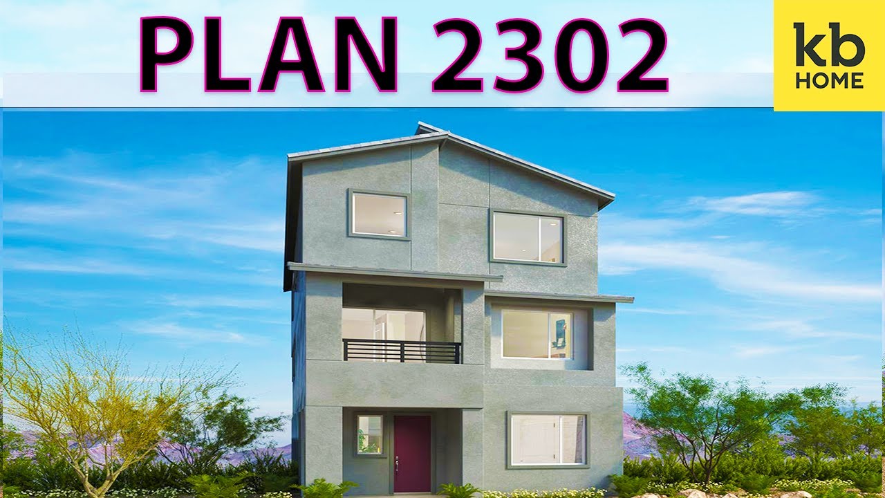 Plan 2302 at Quail Cove in Summerlin - New Three Story Home by KB Homes -New Home for Sale Las Vegas