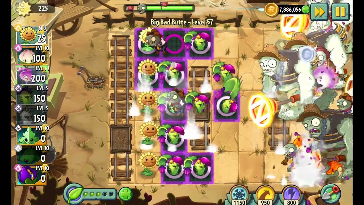 Plants Vs Zombies 2: Big Bad buttle nivel 57 #zombies #games #plantsvszombies #pvz #jump