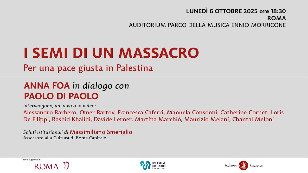 I semi di un massacro | Per una pace giusta in Palestina | 6 ottobre 2025, Roma