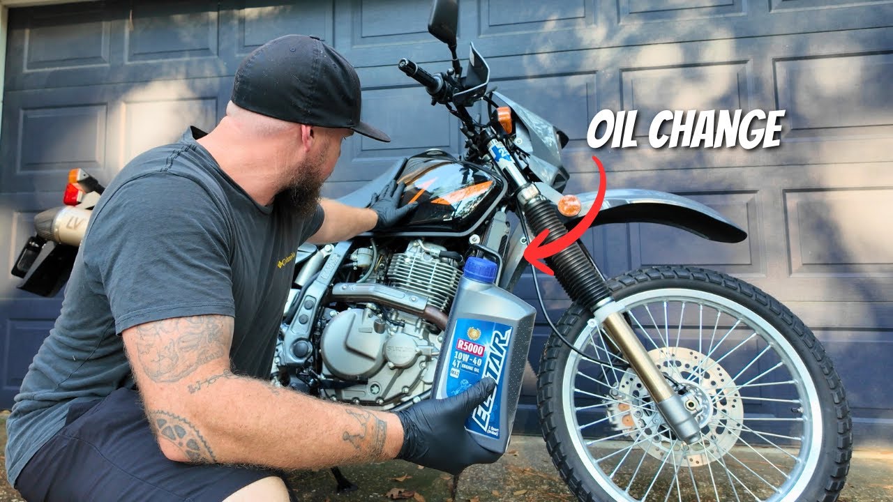 DR650 oil change