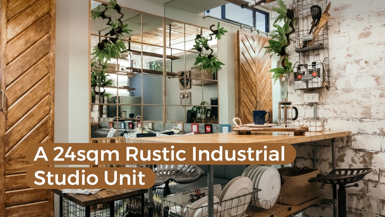 A 24sqm Rustic Industrial Studio Unit