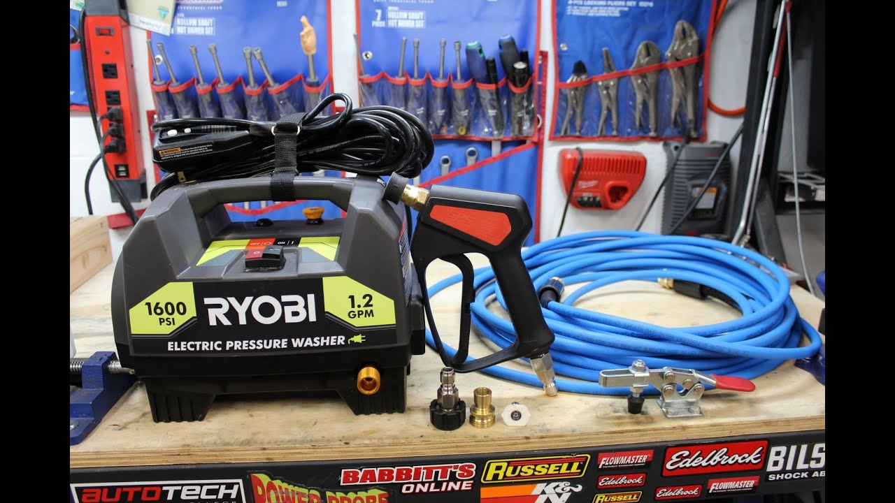 RYOBI 1600psi 1.2gpm | Electric Pressure Washer | $59 PRESSURE WASHER