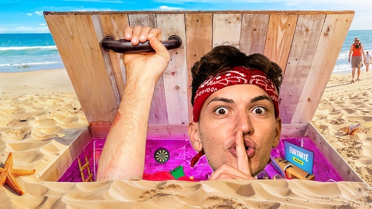 HO COSTRUITO una POSTAZIONE DA GAMING IN SPIAGGIA!