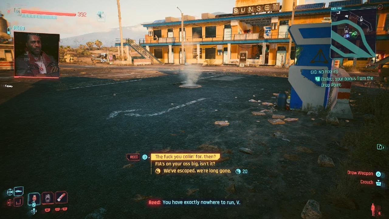 Cyberpunk 2077: Phantom Liberty - Reed's not happy (Betray Reed, Help Songbird ending)