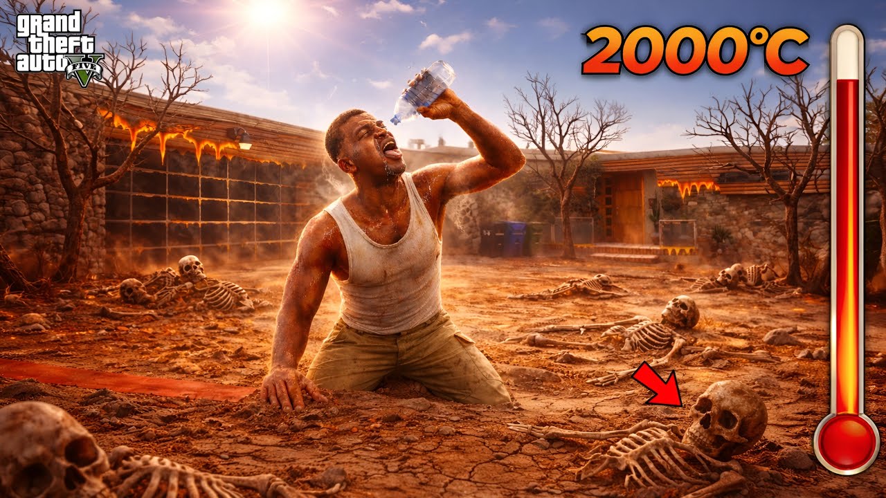 FRANKLIN Survives 2000&deg;C 🔥 Hottest Day Ever in GTA 5! 😱