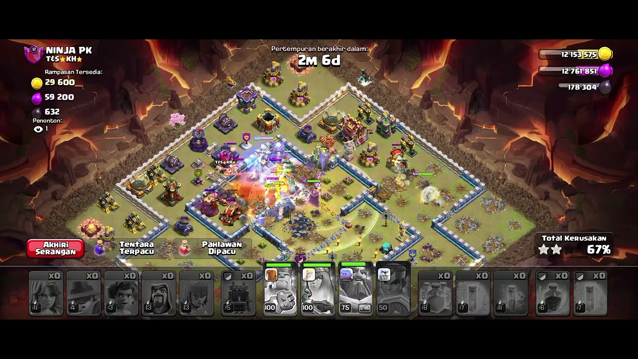 Attack perang klan COC Clash of clan
