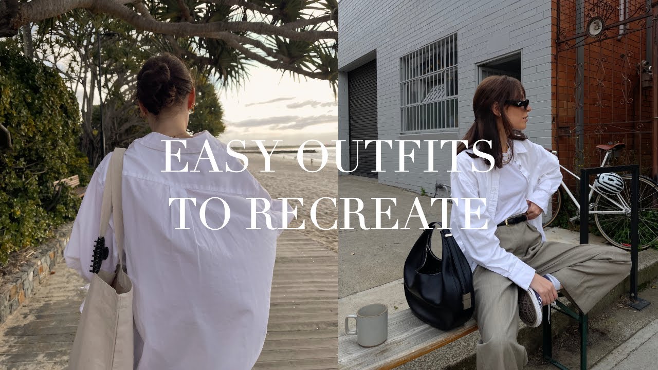 EASY OUTFITS TO RECREATE RIGHT NOW | CASUAL, TRANSEASONAL & COMFORTABLE (: