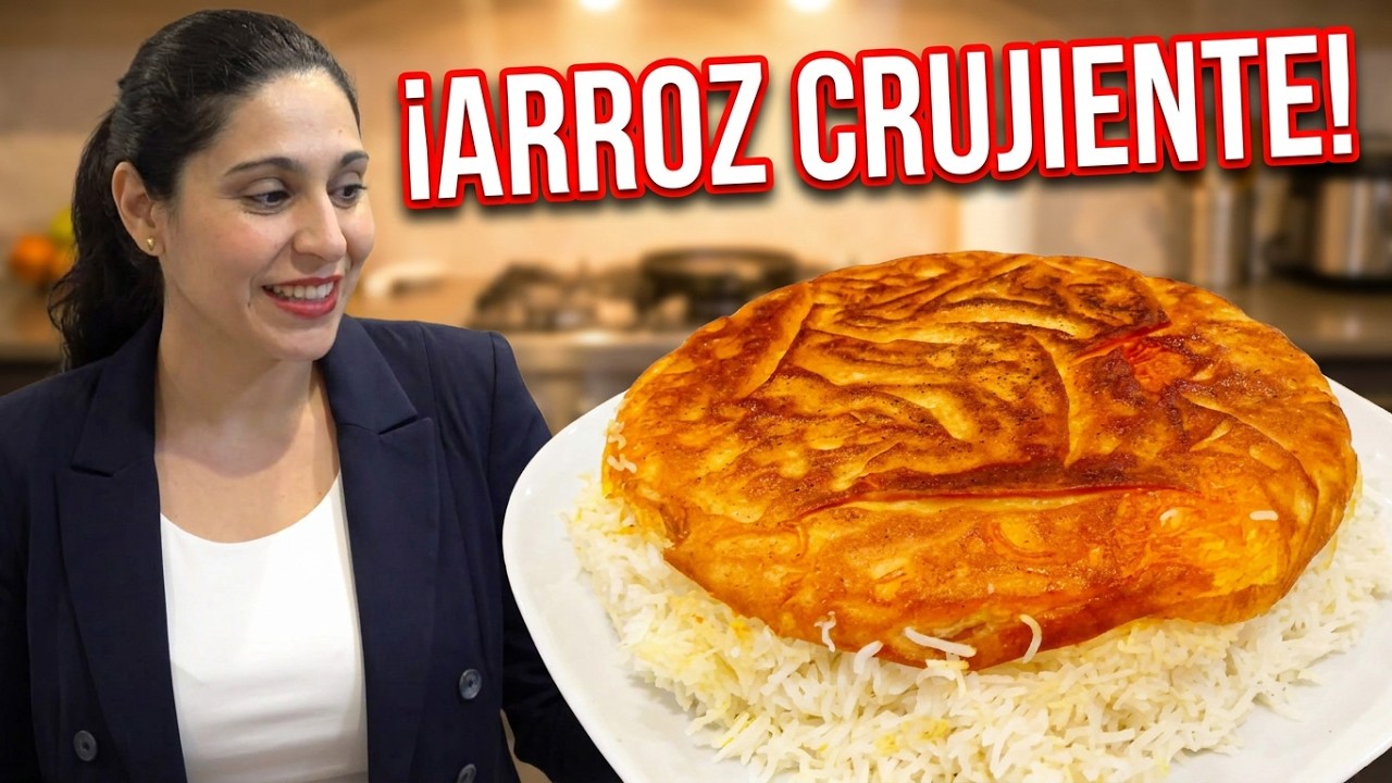 Cómo hacer ARROZ PERSA CRUJIENTE PASO A PASO | La receta de Arroz Persa Receta Original Iraní