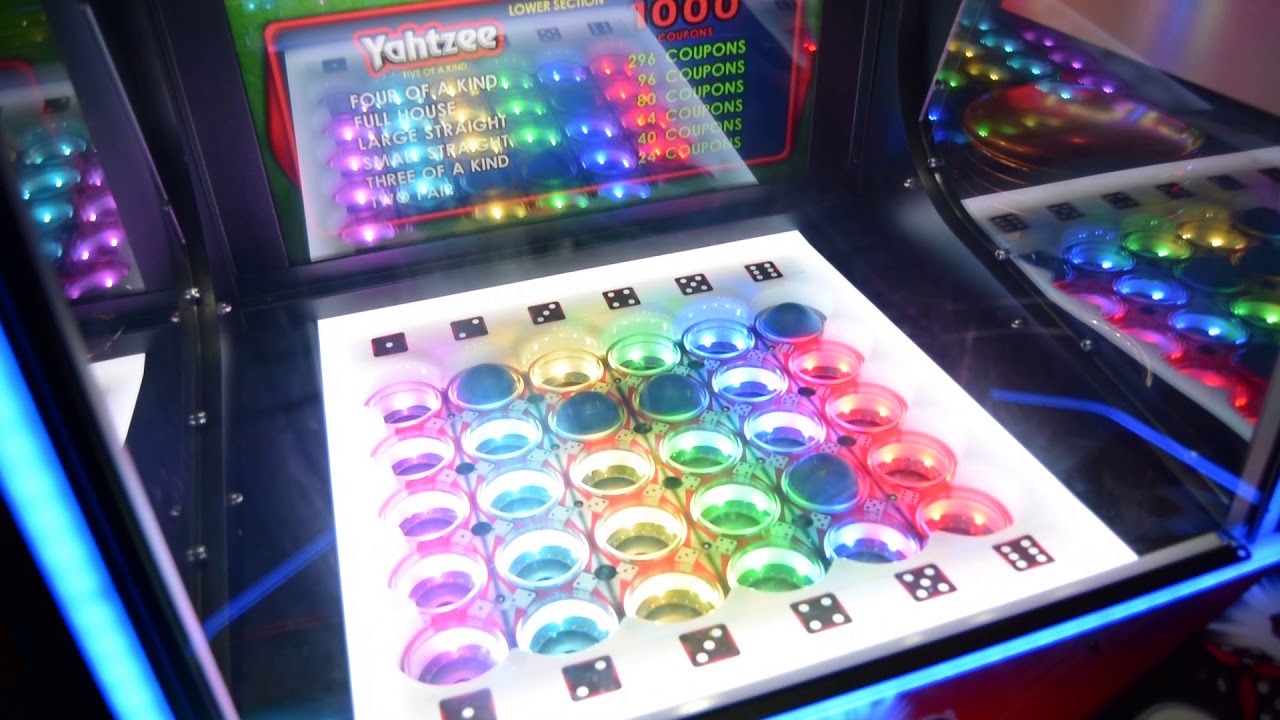 Having some FUN @ Dave and Busters! Yahtzee!