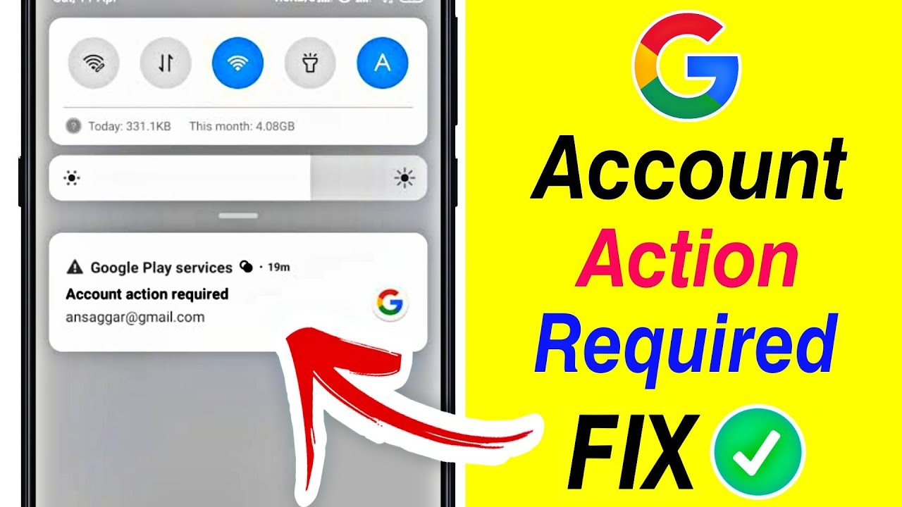 How To Remove Account Action Required | Account Action Required Kaise Hataye | gmail sync error