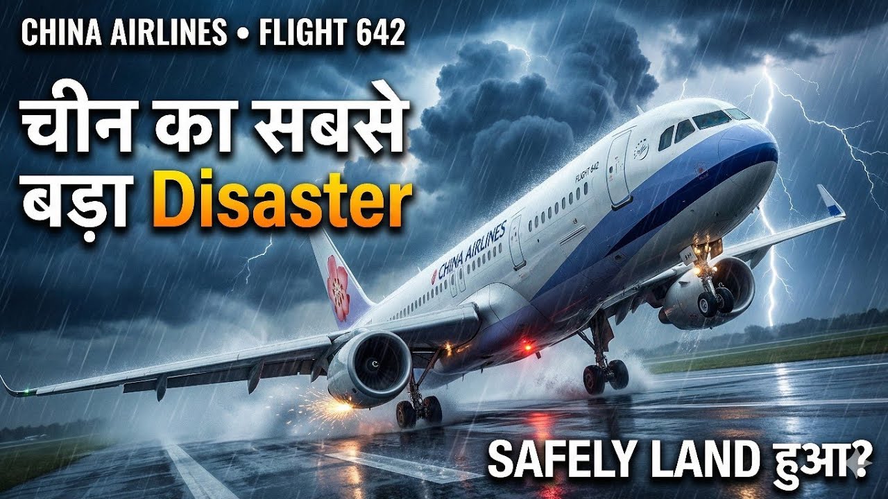 China Airlines Flight 642 Crash 😱 | तूफान में Landing क्यों फेल हुई? | This Shocked Aviation World