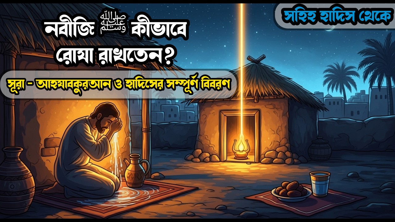 নবী করিম (সা.) কিভাবে রোযা রাখতেন — কুরআন ও হাদিসের আলোকে সম্পূর্ণ বিবরণ | ইসলামিক শিক্ষণীয় ভিডিও