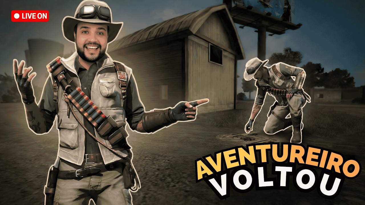 🔴AVENTUREIRO VOLTOU!🔥​FREE FIRE AO VIVO👽FLUXO_CHICAO💜#rushff