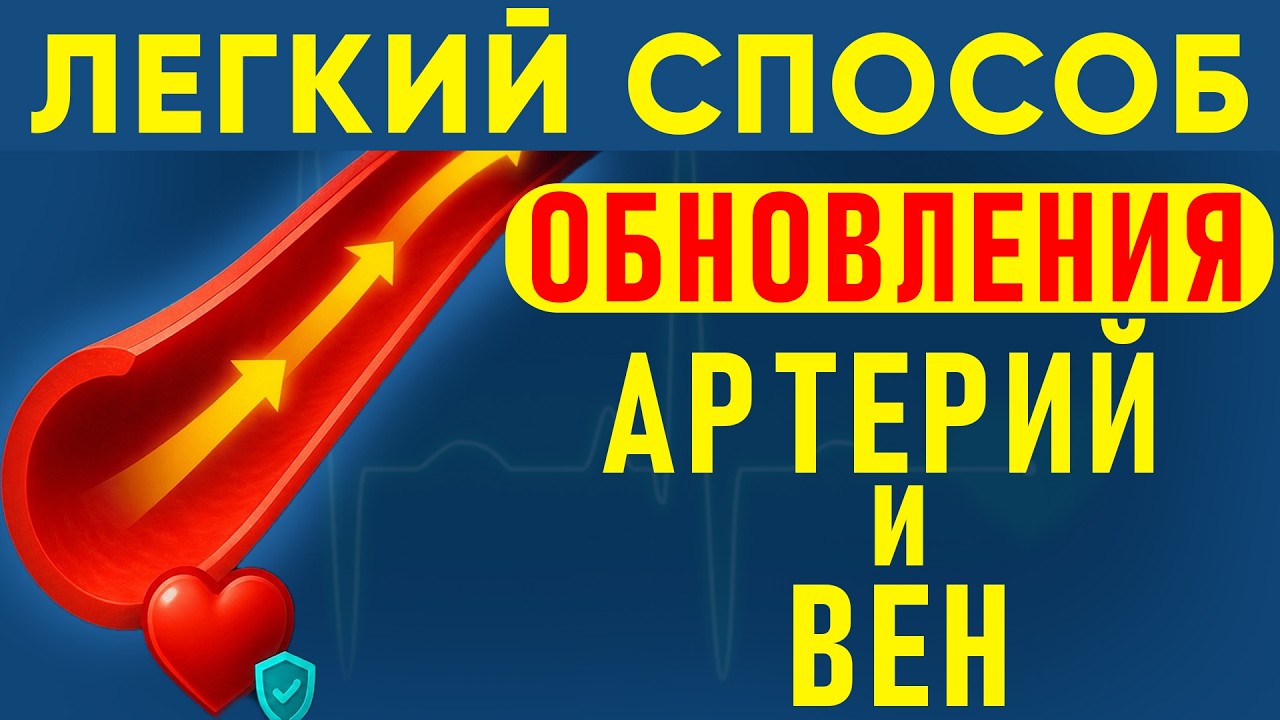 Как снизить ХОЛЕСТЕРИН, восстановить ВЕНЫ, убрать БЛЯШКИ в сосудах