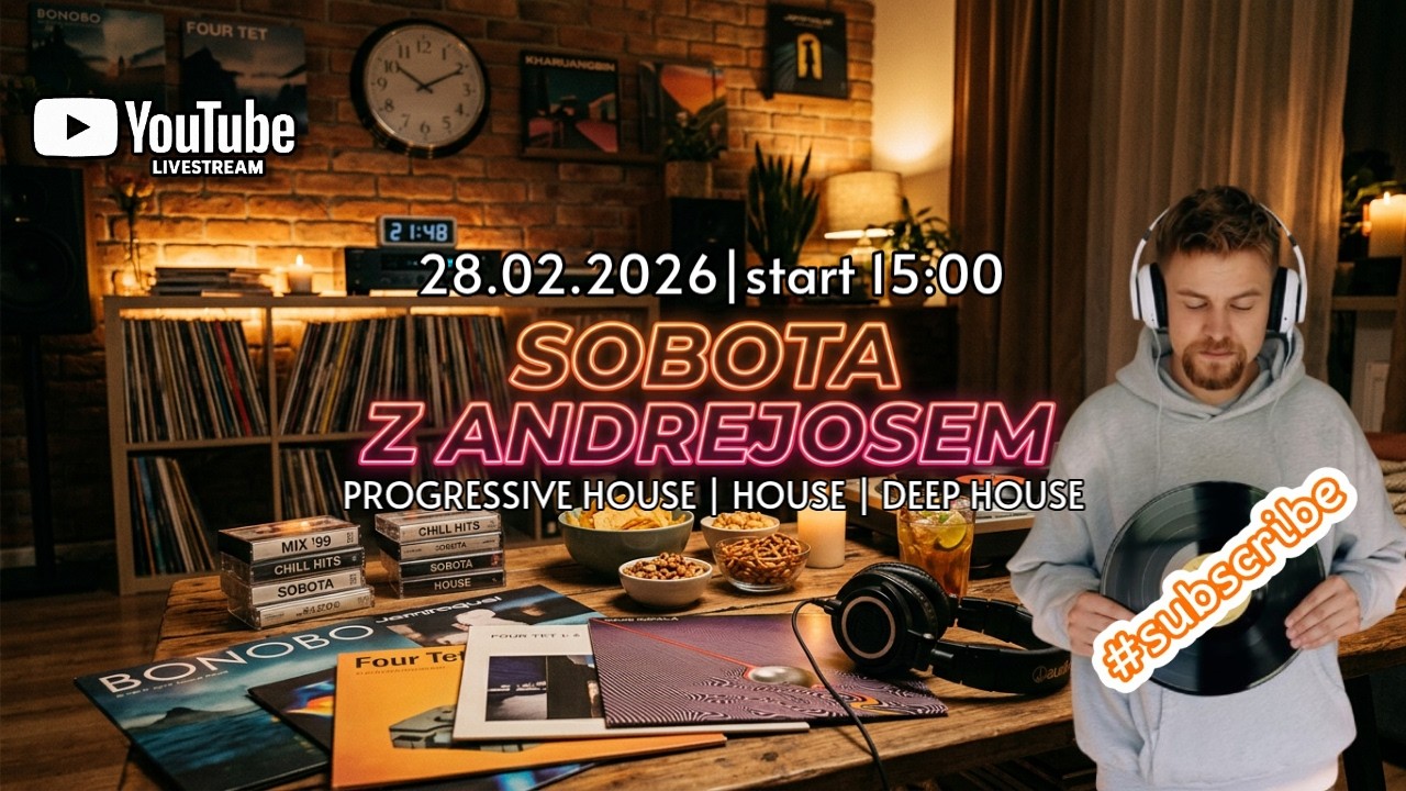 🎧 DJ Andrejos LIVE 🔴 Progressive House | House | Deep House Mix 2026 — Sobota z Andrejosem 28.02