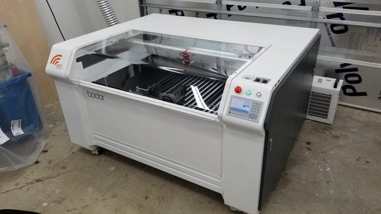 Bodor CO2 Laser Cutter Upgrade! Ultimate air assist, Current meter, Switchable rotary port, RDC6445G
