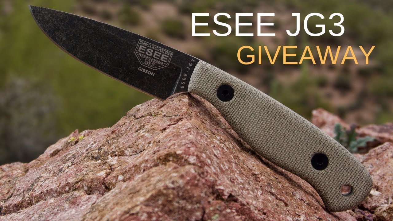 Knife Giveaway: ESEE JG3 [CLOSED]