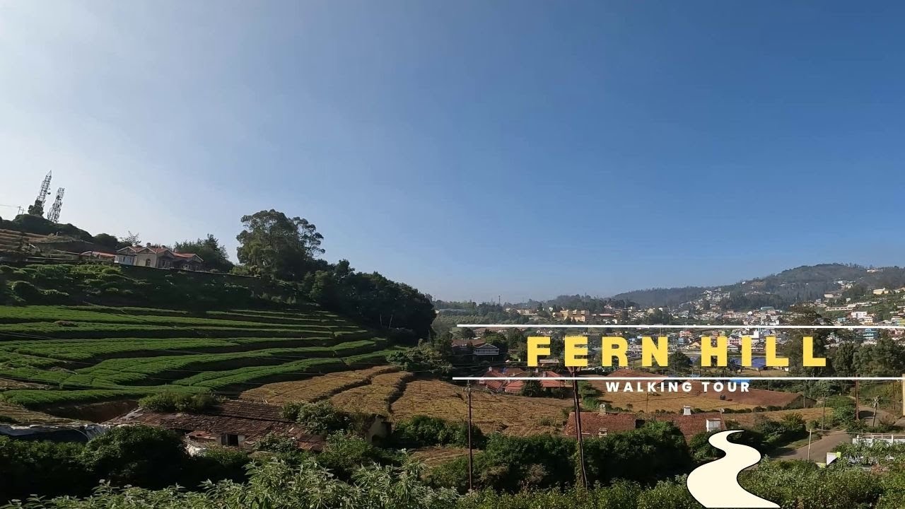 Ooty Fern Hill 4K 60fps Walking Tour | Virtual Tour | Walking in India [Slow TV]