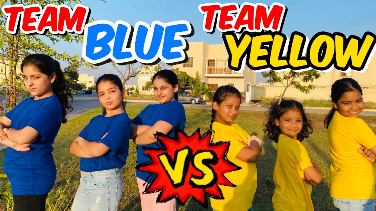 Aayat Arif || Team BLUE 🔵 VS Team YELLOW 🟡 || vlog