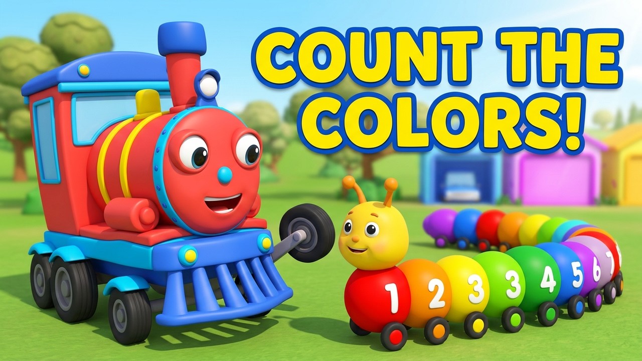 How Many Colors Can the Caterpillar Get? Olly the train