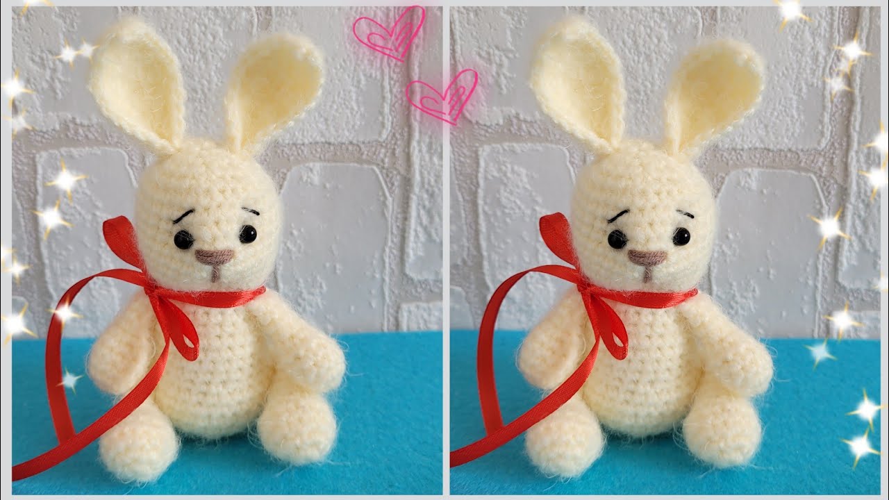 👍КРАСИВЫЙ ЗАЙЧИК ВЯЗАНЫЙ КРЮЧКОМ🐰crochet bunny😍Häschen häkeln