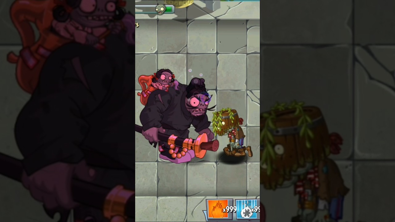 Barrelhead Pirate Vs. Asuka Gargantuar / Plants Vs. Zombies 2