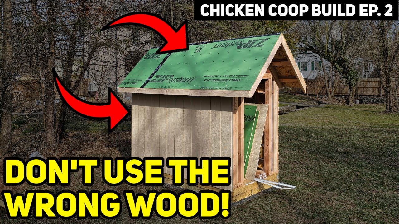 CHICKEN COOP BUILD - Episode 2 | Reconsider your building materials! Framing & sheathing