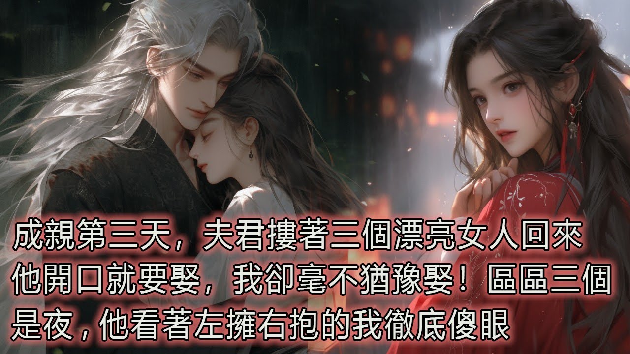 成親第三天，夫君摟著三個漂亮女人回來，他開口就要娶，我卻毫不猶豫娶！區區三個。是夜，他看著左擁右抱的我徹底傻眼。